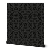 Black Thistle Damask