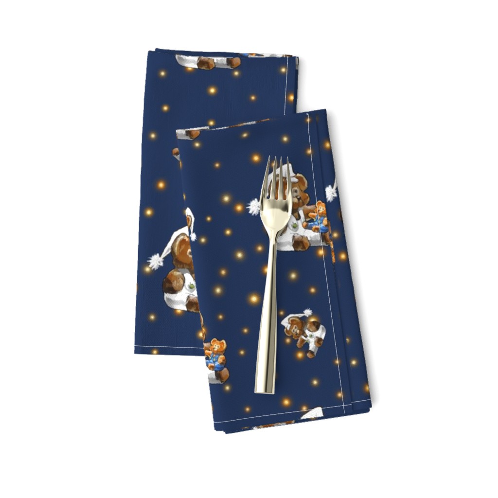 Dreaming Bedtime Bear  | Blue Orange White