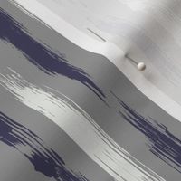 Brush Stroke Stripes Grey Blue White