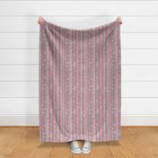 Midcentury Bamboo Forest ~ Pink Grey Blue