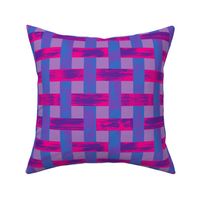 Woven Lattice ~ Purple Blue Pink