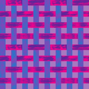 Woven Lattice ~ Purple Blue Pink