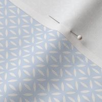 Leafpoint Lattice: Chambray Blue Latticework 