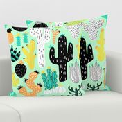 Cactus Crazy in Mint - Large Scale