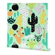 Cactus Crazy in Mint - Large Scale