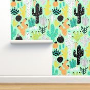 Cactus Crazy in Mint - Large Scale