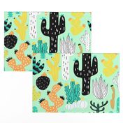 Cactus Crazy in Mint - Large Scale