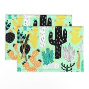 Cactus Crazy in Mint - Large Scale