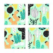 Cactus Crazy in Mint - Large Scale