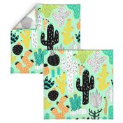 Cactus Crazy in Mint - Large Scale