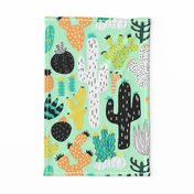 Cactus Crazy in Mint - Large Scale