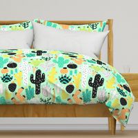 Cactus Crazy in Mint - Large Scale