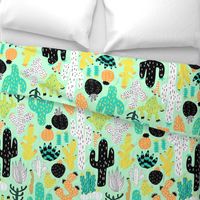 Cactus Crazy in Mint - Large Scale