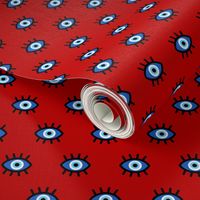 Evil Eye on Red