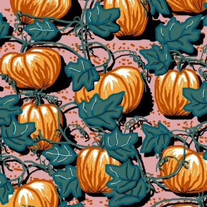 field of pumpkins limited palette Ac