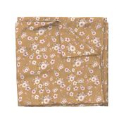 Gold Floral Print with Fun Pink and Gold Flowers