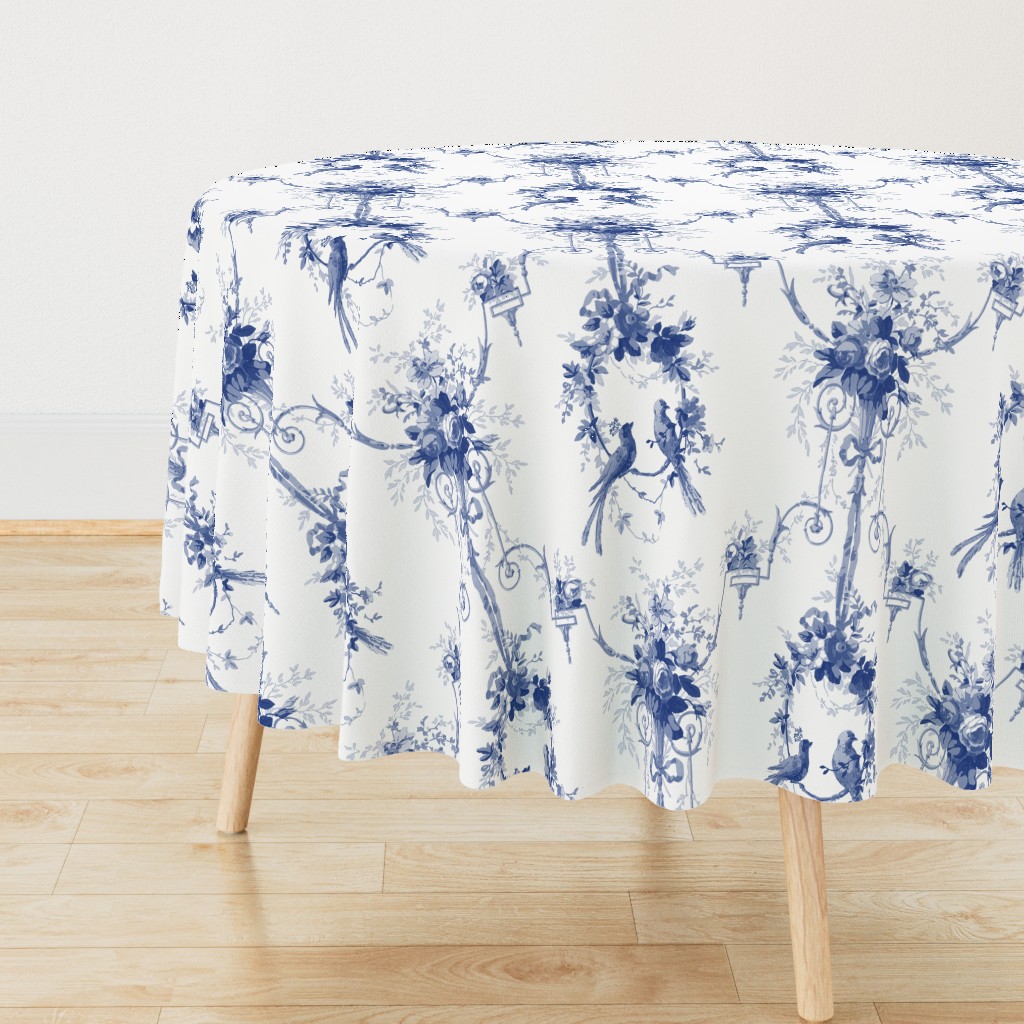 McCallister Toile  ~ Willow Ware Blue and White 