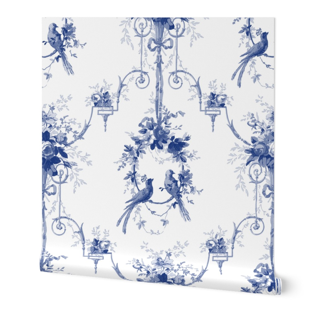 McCallister Toile  ~ Willow Ware Blue and White 