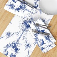 McCallister Toile  ~ Willow Ware Blue and White 