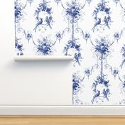 McCallister Toile  ~ Willow Ware Blue and White 