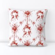 McCallister Toile  ~ Turkey Red and White  