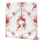 McCallister Toile  ~ Turkey Red and White  