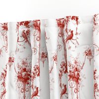 McCallister Toile  ~ Turkey Red and White  