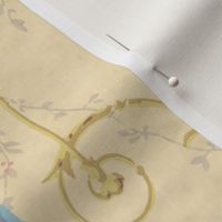 McCallister Toile  ~ Parchment Watercolor