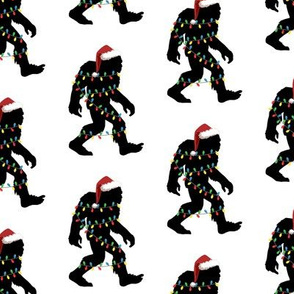 Bigfoot Christmas Lights - Festive Santa Sasquatch Holiday Cheer