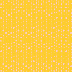 Print 7 coordinate bubble repeat autumn winter 2018-2019 girl pink and yellow background 150 dpi