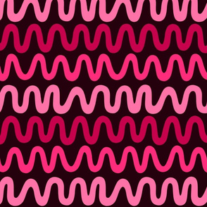 Bold Pink Waves