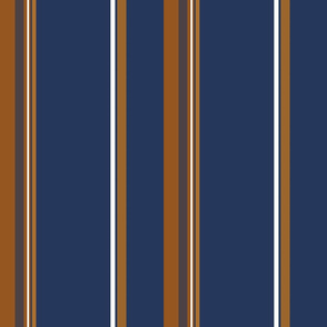 Multi-Stripes Brown - Navy Blue