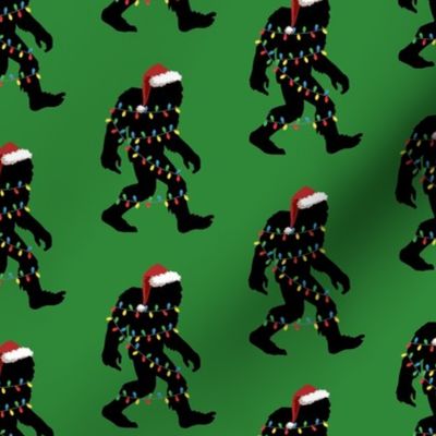 Christmas Bigfoot Green