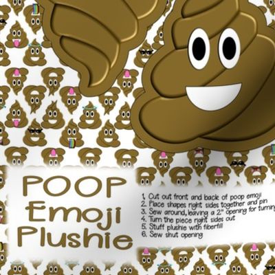 Mini Cut and Sew Poop Emoji Plushie