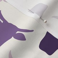 Cow Heads - Purples, H White - Rotated