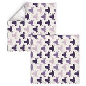 Cow Heads - Purples, H White - Rotated