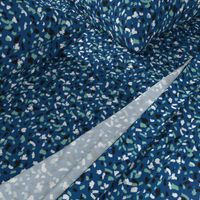 terrazzo fabric, terrazzo style fabric, terrazzo pattern, terrazzo fabric by the yard, modern fabric by the yard, trendy 2019 fabric, 2019 trend fabric, ss 18 19 fabric, modern fabric - navy