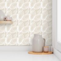 Shells Pattern in Cream and Beige