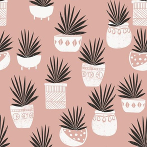 linocut plant life fabric, plants fabric, home decor fabric, linocut fabric, hand printed fabric, plants, trendy plants, 2019 trends fabric - andrea lauren - dust