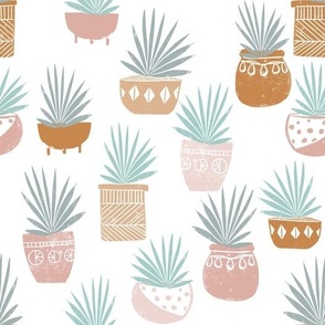 linocut plant life fabric, plants fabric, home decor fabric, linocut fabric, hand printed fabric, plants, trendy plants, 2019 trends fabric - andrea lauren - mesa