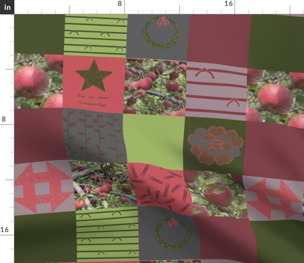 4" Wholecloth Patchwork: Eclectic Solstice | Cider Apple