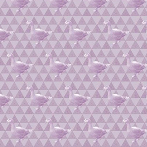 Not-So-Flying Geese | Tone-on-Tone Lavender Print