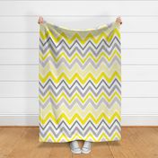 Soft Chevron Waves Large Scale Yellow