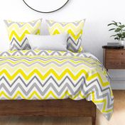 Soft Chevron Waves Large Scale Yellow