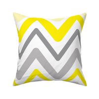 Soft Chevron Waves Large Scale Yellow