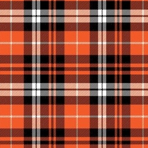 (small scale) pumpkin fall plaid || orange,black,white C18BS