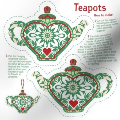 7 Miniature Teapots. Please zoom to see all 7 of them.