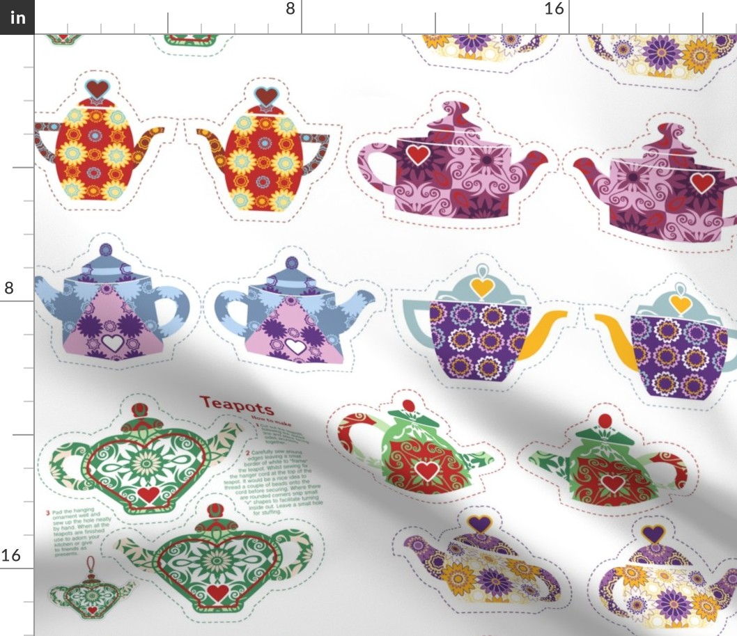 7 Miniature Teapots. Please zoom to see all 7 of them.