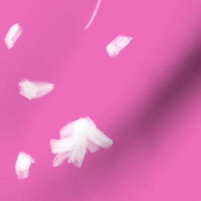 Large Breezy Hand-Painted Daisies | Azalea Pink