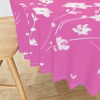 Large Breezy Hand-Painted Daisies | Azalea Pink